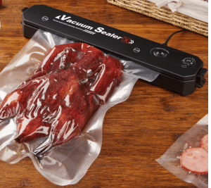 KONIG Vacuum Sealer เครื่องซีล เครื่องซีลสูญญากาศ เครื่องซีลถุงพลาสติก ที่ซีลปากถุงเครื่องซีลอุณหภูมิสูงทันทีมาพร้อมกับอุปกรณ์ป้องกันไฟดับปรับแบบ8ตำแหน่ง